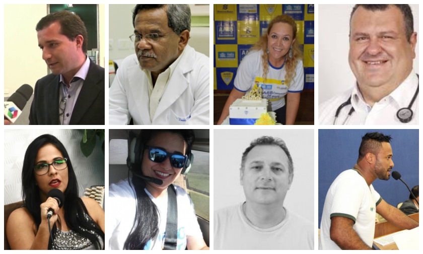 Cassiano Maia, Paulo Verón, Evalda Reis, Issam Fares Júnior, Charlene Bortolet, Sayuri Baez, Eduardo de Brito Leal e Breno Cesár - Montagem JPNews