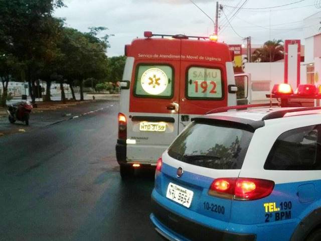 Acidente O acidente aconteceu na avenida Capitão Olyntho Mancini, quase esquina com a avenida Eloy Chaves - Cláudio Junior/JP e TVC