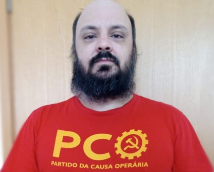 Estudante de Ciências Sociais, Thiago Assad é o candidato a prefeito da capital pelo PCO - Divulgação/PCS