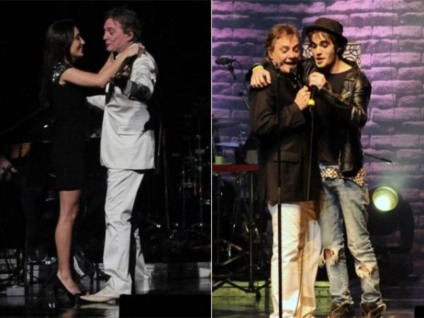 Fábio Jr canta com os filhos Tainá e Fiuk -