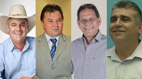 Na sequência, Ângelo Guerreiro (PSDB), Idevaldo Claudino (PTB), Jorge Martinho (PSD) e Paulo Leite (PHS) - Arquivo/JP