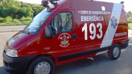 O Corpo de Bombeiros de Paranaíba foi acionado para atendimento no local - Reprodução