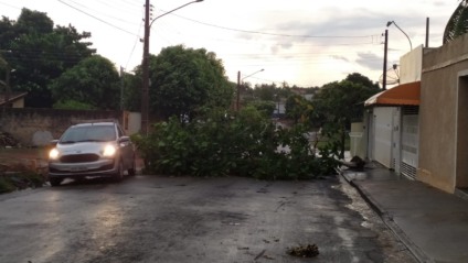 Chuva forte atingiu a cidade na tarde desta segunda-feira - Leitor JPNEWS