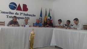 Nesta semana, os presidenets dos sindicatos do comércio Varejista dos Empregados do Comércio se reuniram com o presidente da Seccional OAB  - Ana Cristina Santos/JP