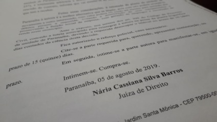 Decisão judicial feita nesta semana - Reprodução