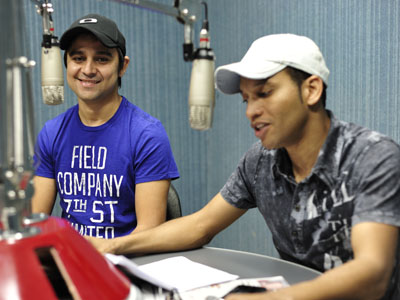 Paulo César e Renan no estúdio da Cultura FM -