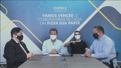 Divulgação foi feita pela live do prefeito Marquinhos Trad (PSD) - Reprodução