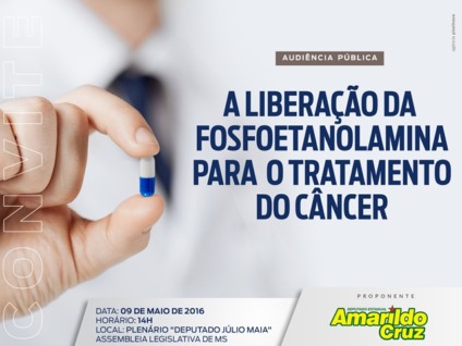 Audiência será realizada no dia 09 de maio de 2016, às 14 horas, no Plenário Deputado Júlio Maia, em Campo Grande - |Ilustração 