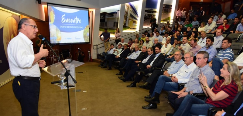 Geraldo Alckmin discursa na Casa da Indústria na Fiems em Campo Grande - Divulgação/Fiems