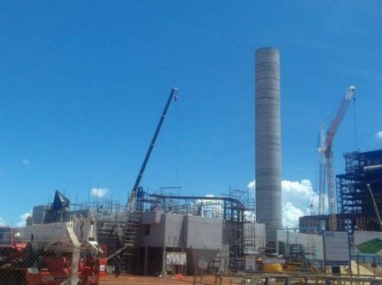 Instalação da segunda unidade atingem a 71% de seu cronograma, um ano após iniciadas