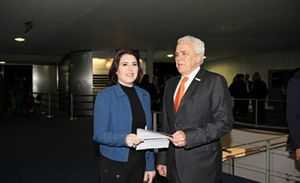 Simone e presidente da Petrobras - Imagem cedida