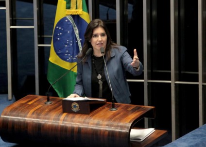 Simone Tebet discursa no Senado - Divulgação