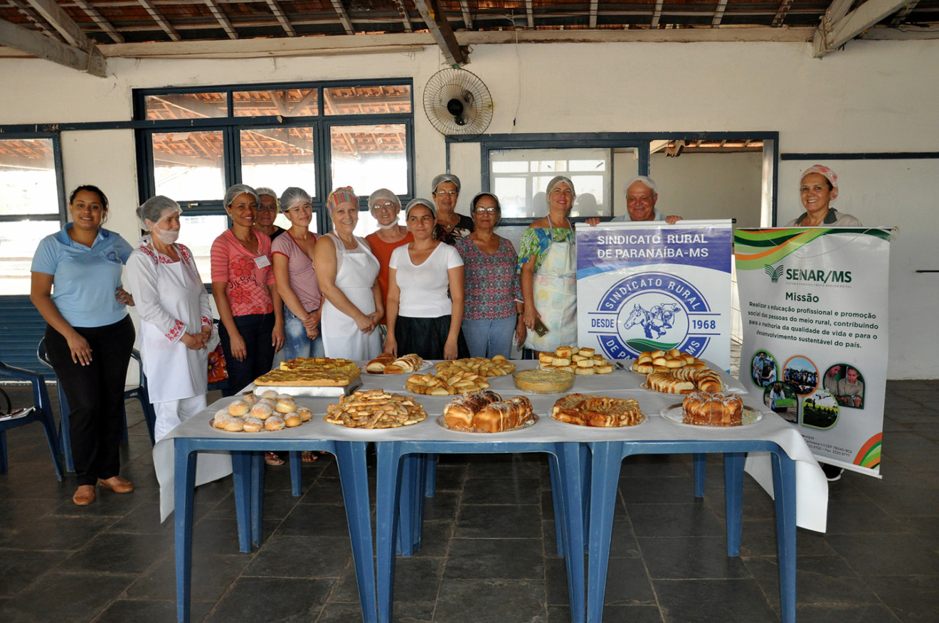 Turma formada em 2018 no curso de Produção de pães e salgados - Assessoria Sindicato Rural