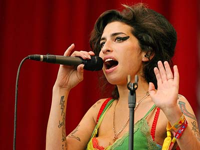 A cantora britânica Amy Winehouse -