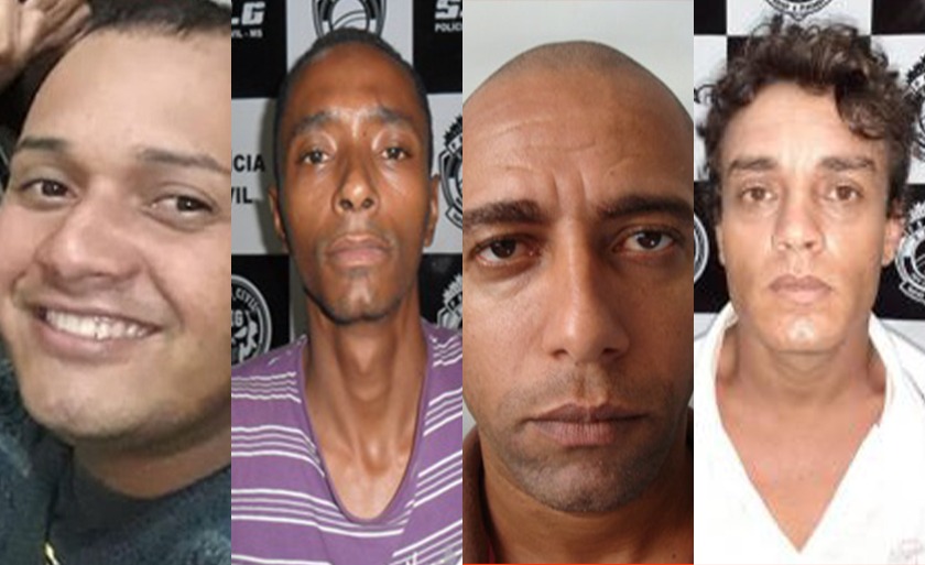 Os quatro suspeitos vão responder pelos crimes de furto qualificado e organização criminosa - Arte/Danielle Leduc