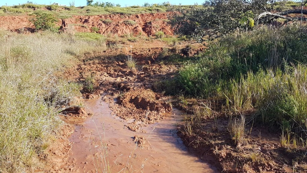 Área degrada em propriedade rural de Eldorado - Divulgação/Polícia Militar Ambiental