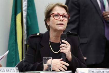 Segundo a ministra, ficou acertado, com os lideres agrícolas, a intenção de trabalhar juntos em defesa do comércio agrícola global, baseado em princípios científicos e análises de risco. - Foto:Vinicius Loures/Câmara dos Deputados
