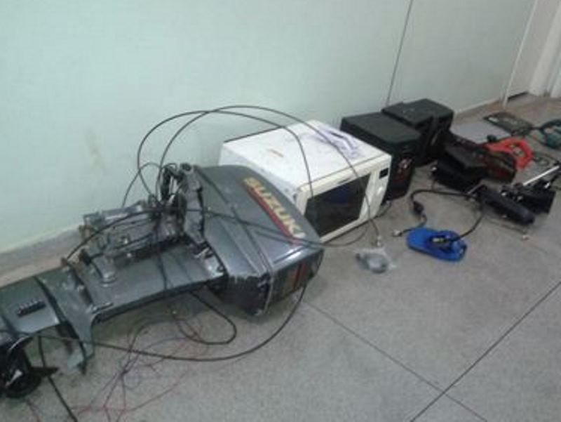 Policiais recuperaram equipamentos roubados na propriedade - Divulgação/PM