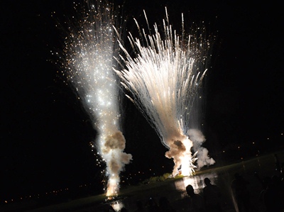 Queima de fogos na Lagoa Maior -