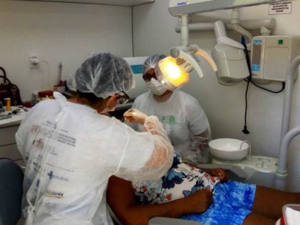 Já no período de 15 de abril a 3 de maio, a equipe de Saúde Bucal do estará atendendo na Escola Municipal Professora “Maria Eulália Vieira”. - Divulgação/Assessoria