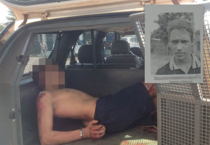 No detalhe, o primeiro menor morto pela manhã. Momento em que o segundo menor foi recapturado - Imagem cedida
