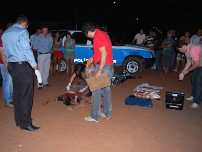 O crime ocorreu na noite de ontem -