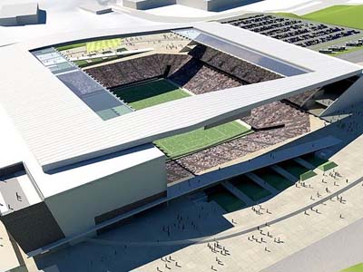 O próximo passo do clube é enviar o projeto do estádio para a Fifa, que deve exigir algumas mudanças - O próximo passo do clube é enviar o projeto do estádio para a Fifa, que deve exigir algumas mudanças -