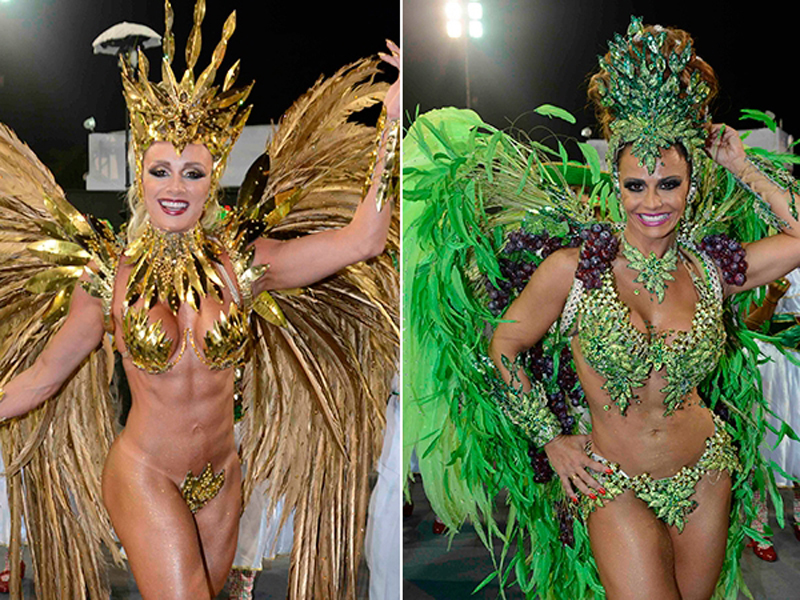 Vivi Araújo e Juju Salimeni arrasam no desfile da Mancha Verde, em SP - Ag.News/Leo Franco e Anderson Borde