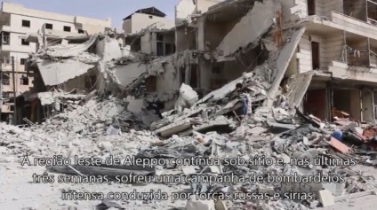 Ruas de Aleppo: guerra civil cria cidade fantasma e devastada - Divulgação/MSF