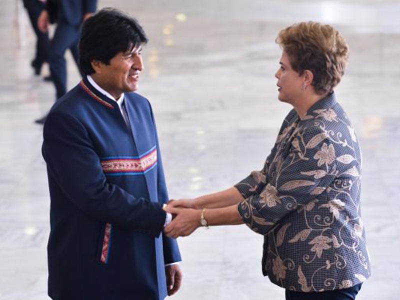 Evo Morales foi recebido pela presidenta Dilma no Palácio do Planalto - Antônio Cruz/Agência Brasil