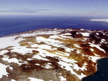 Vista aérea da Península Antártica - Divulgação