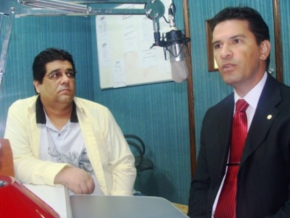 Pastor Emerson e promotor José Luiz Rodrigues -