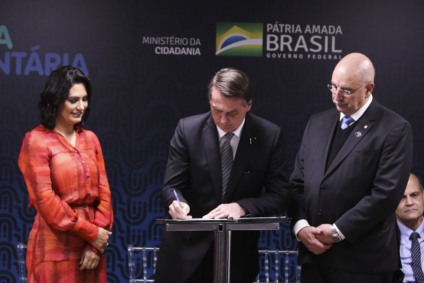 Coordenado pelo Ministério da Cidadania, o programa terá a primeira-dama Michelle Bolsonaro como presidente do conselho - Foto: Valter Companato/Agência Brasil