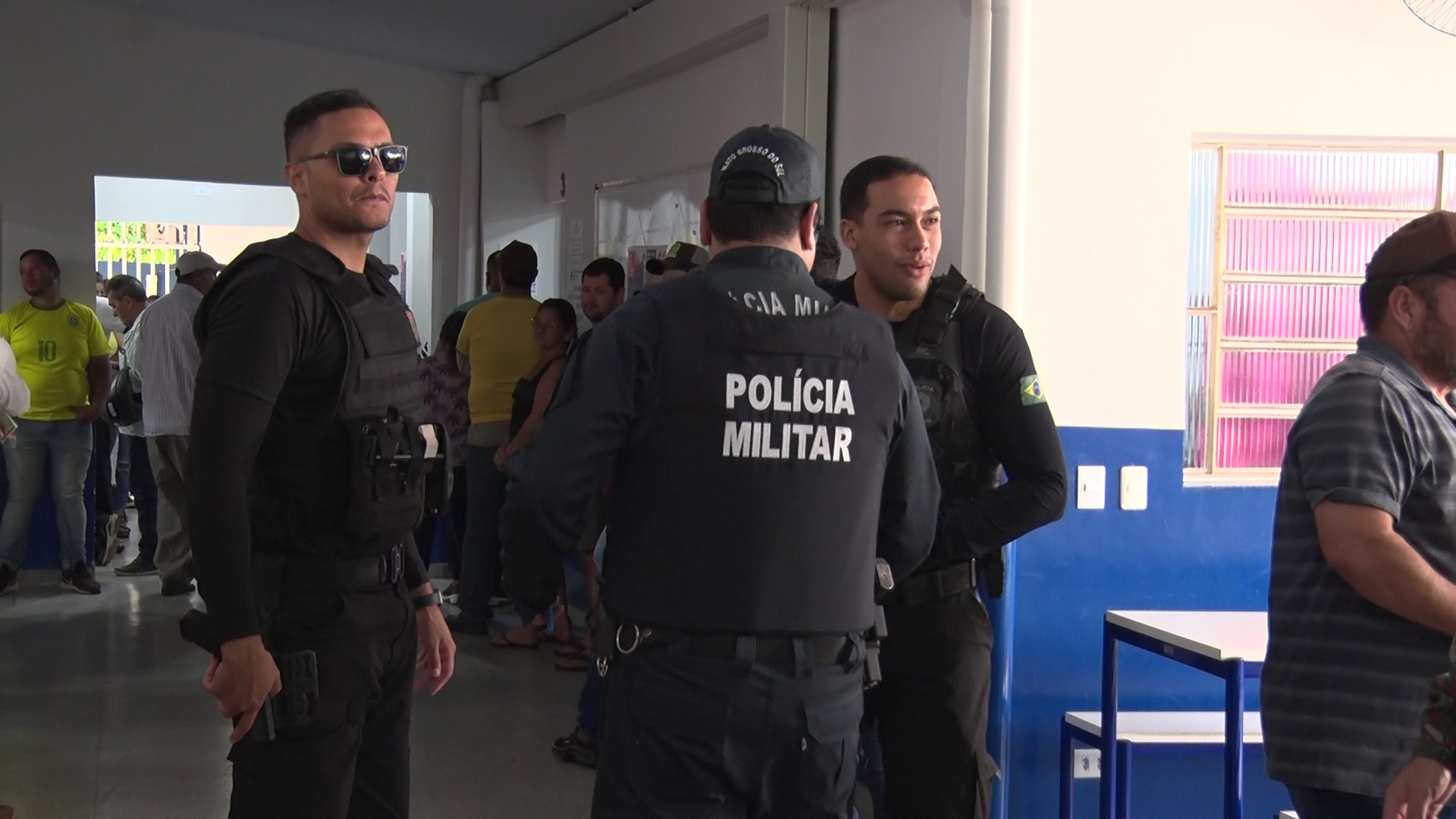 Eleição mobiliza policiais militares, civis e agentes federais, no município.