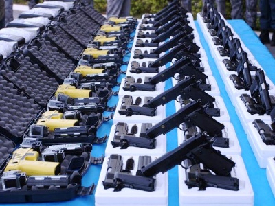 São 300 pistolas semiautomáticas adquiridas pela Sejusp -