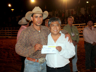 Campeão do rodeio em touros João Carlos Alves -