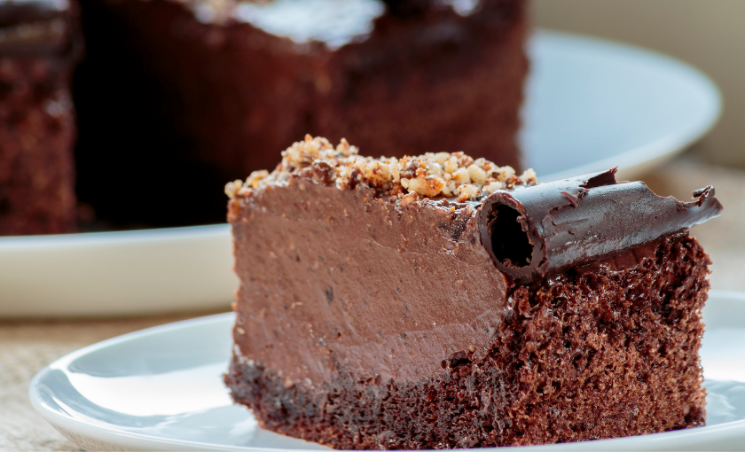 Bolo de chocolate cremoso