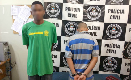 O menor e o homem foram levados para o SIG onde permanecem detidos. - Divulgação/PC