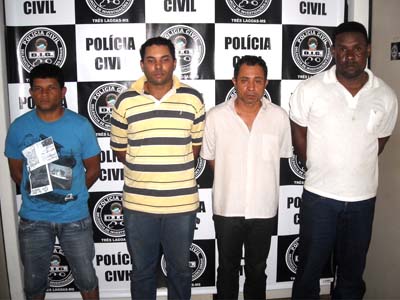 Os quatro paulistas se preparavam para cometer crimes em Três Lagoas -