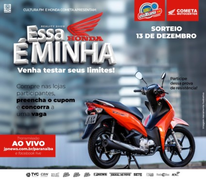 A prova terá início no dia 18 de dezembro e segue até o último participante descer da motocicleta - JPNEWS