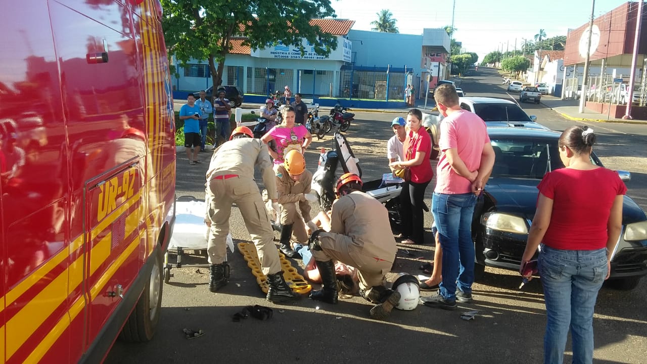 Ele foi socorrido pelo Corpo de Bombeiros Militar - Talita Matsushita/JPNEWS