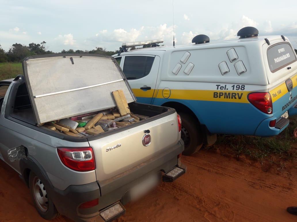 O flagrante ocorreu na zona rural do munícipio - Divulgação/PMRMS