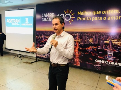 Prefeito Marquinhos Trad anunciou reformas nos nove terminais de transporte coletivo - Israel Espindola/CBN