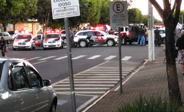 Movimentação das policias nas ruas de Santa Fé do Sul-SP - Foto: Redes sociais