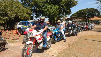 O 6º Econtro Motociclitíco Batedores e Estradeiros é promovido pela Polícia do Exército - Israel Espindola/CBN