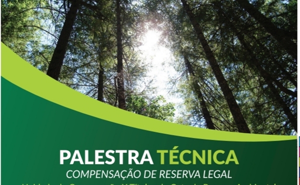 Palestra hoje vai tratar sobre compensação de reserva legal