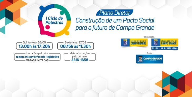 O evento começa na quinta-feira, dia 26, às 13 horas, com a palestra “O Trabalho da Câmara Municipal no PDDUA”, ministrada pelo vereador Prof. João Rocha, presidente da Casa de Leis - Divulgação/Câmara Municipal
