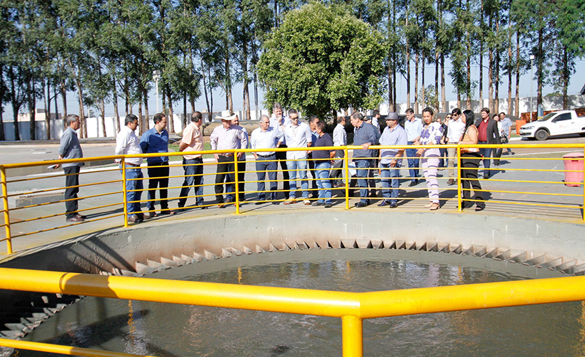 Governador Reinaldo Azambuja inaugurou e autorizou obras de saneamento nesta semana - Reprodução TVC/HD