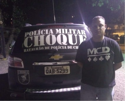 Contra Wyllian Vieira Dias havia um mandado de prisão por falta de pagamento de pensão alimenticía - Divulgação/BPChoque