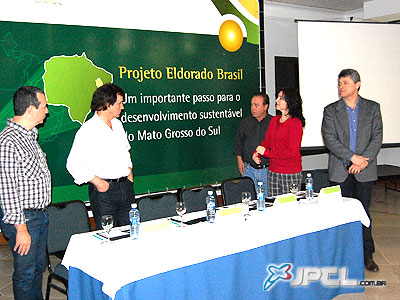 Empresários apresentaram ontem o Projeto Eldorado à imprensa -